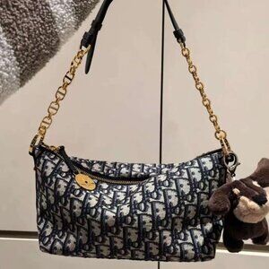 DIOR Diorstar Hobo Oblique Print Shoulder Bag